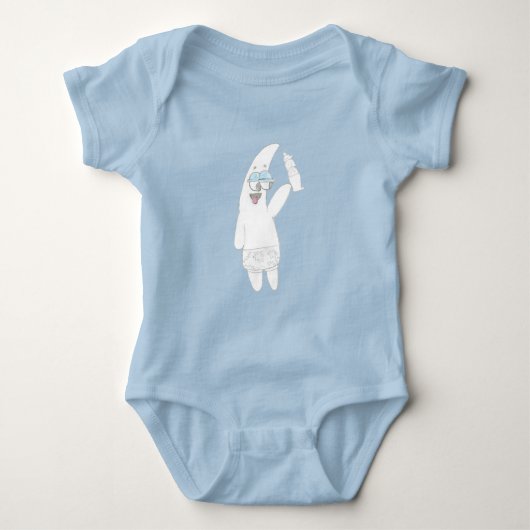 Cute Patrick Ice Cream Cone - Kinder potloodtekeni Romper (Voorkant)