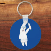 Cute Patrick Ice Cream Cone - Kinder potloodtekeni Sleutelhanger (Voorkant)