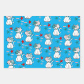 Cute Patriotic Cats Sprinkles Stars Pattern Inpakpapier Vel (Voorkant 2)