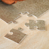 Cute Patriotic Irish Flag Puppy Dog, Rough Legpuzzel (Zijkant)