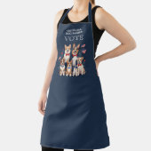 Cute Patriotics Childless Dogs Ladies Vote  Schort (Insitu)