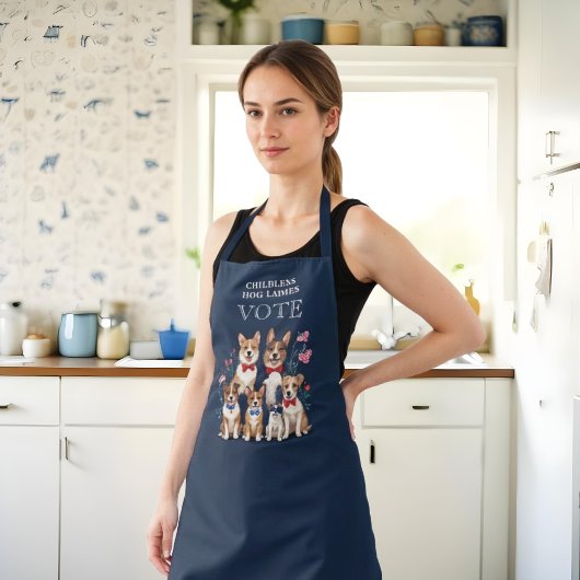 Cute Patriotics Childless Dogs Ladies Vote  Schort