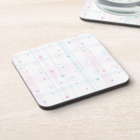 Cute patroon met honden bier onderzetter (Linkerzijde)