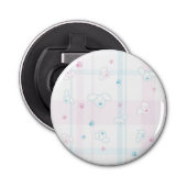 Cute patroon met honden button flesopener (Voorkant)
