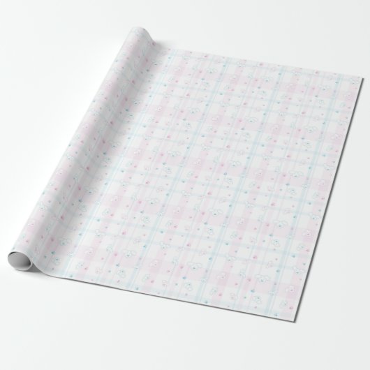 Cute patroon met honden cadeaupapier (Uitgerold)