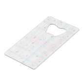 Cute patroon met honden creditkaart flessenopener (Achterkant Gekanteld)