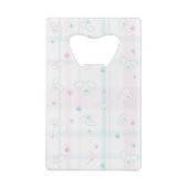 Cute patroon met honden creditkaart flessenopener (Achterkant)