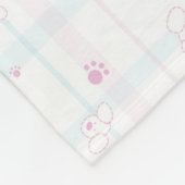 Cute patroon met honden fleece deken (Hoek)