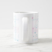 Cute patroon met honden grote koffiekop (Achterkant)