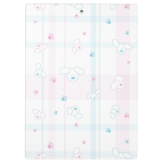 Cute patroon met honden klembord (Achterkant)