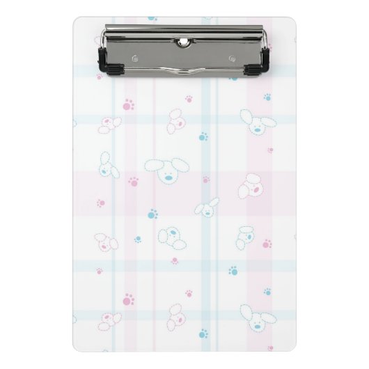 Cute patroon met honden mini klembord (Voorkant)