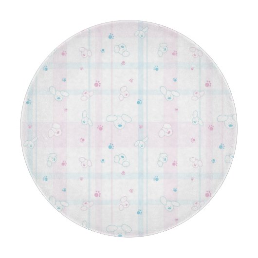 Cute patroon met honden snijplank (Voorkant)