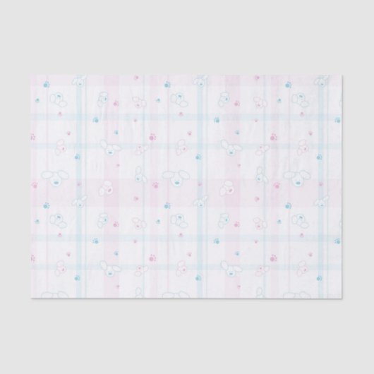 Cute patroon met honden tissuepapier (Voorkant)