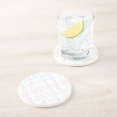 Cute patroon met honden zandsteen onderzetter (Zijkant)