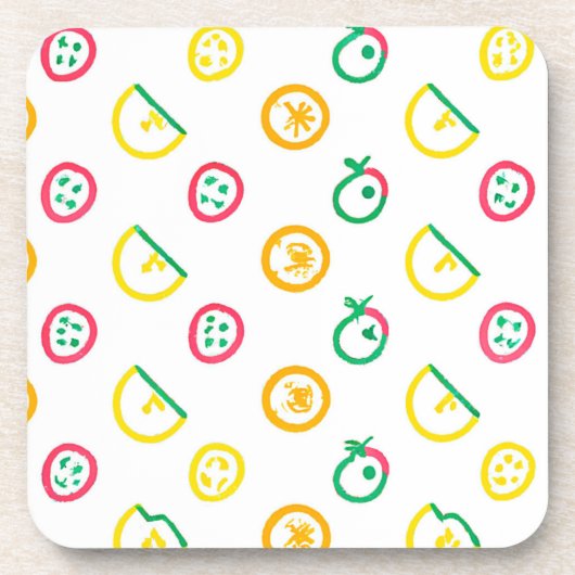 Cute Pattern Artwork. Bestel nu Bier Onderzetter (Voorkant)