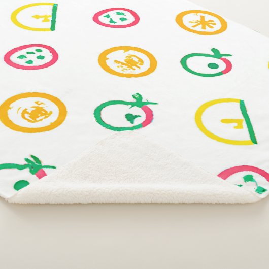 Cute Pattern Artwork. Bestel nu Sherpa Deken (3/4)