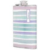 Cute Pattern Colorful Stripes Pink Blue Heupfles (Links)
