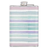 Cute Pattern Colorful Stripes Pink Blue Heupfles (Achterkant)