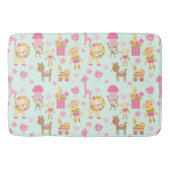 Cute Pattern met Happy Animals & Toys Badmat (Voorkant)
