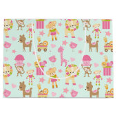 Cute Pattern met Happy Animals & Toys Groot Cadeauzakje (Voorkant)