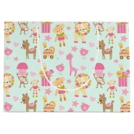 Cute Pattern met Happy Animals & Toys Groot Cadeauzakje