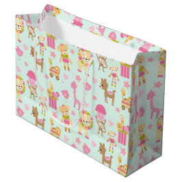 Cute Pattern met Happy Animals & Toys Groot Cadeauzakje