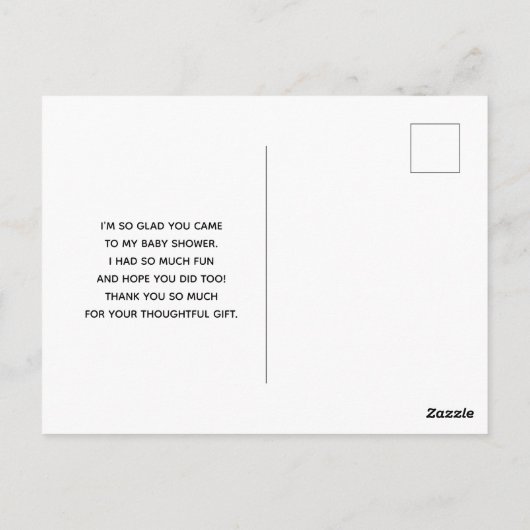 Cute Pattern met Nursery Animals & Toys Hartelijk Briefkaart (Achterkant)