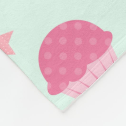 Cute Pattern met Whimsical Animals & Toys Fleece Deken (Hoek)