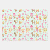 Cute Pattern met Whimsical Animals & Toys Inpakpapier Vel (Voorkant 2)