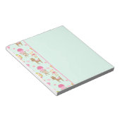 Cute Pattern met Whimsical Animals & Toys Notitieblok (Schuin)