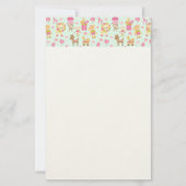 Cute Pattern met Whimsical Animals & Toys Station Briefpapier (Voorkant)