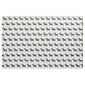 Cute Pattern of a beagle Dog in Black and White Stof (Yard (91,4 cm))