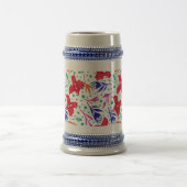 Cute pattern of birds and flowers bierpul (Center)