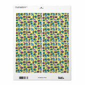 Cute Pattern of Cameras Etiket (Full Sheet)