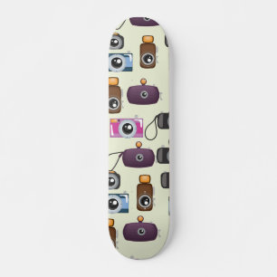 Cute Pattern of Cameras Persoonlijk Skateboard