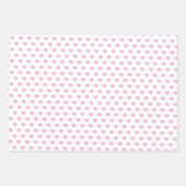 Cute Pattern roze Color Flowers Heart Waterverf Inpakpapier Vel (Voorkant)