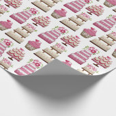 Cute Pattern voor gelaagde weddenschappen Cadeaupapier (Hoek)