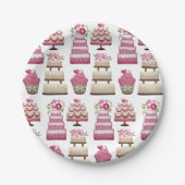 Cute Pattern voor gelaagde weddenschappen Papieren Bordje (Voorkant)