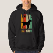 Cute Paw Print Labrador Retriever Lab Dog Dad mama Hoodie (Voorkant)