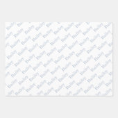 Cute Paw Prints Custom Name Wrapping Paper Sheets (Voorkant 2)