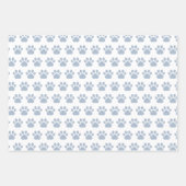 Cute Paw Prints Custom Name Wrapping Paper Sheets (Voorkant)