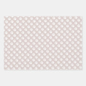 Cute Paw Prints Dog Bones Custom Name Inpakpapier Vel (Voorkant 3)