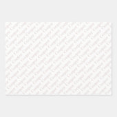 Cute Paw Prints Dog Bones Custom Name Inpakpapier Vel (Voorkant 2)