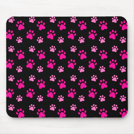 Cute Paw Prints mousepad Muismat (Voorkant)