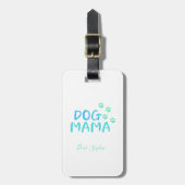 Cute Paw Typography Bagagelabel (Voorkant verticaal)
