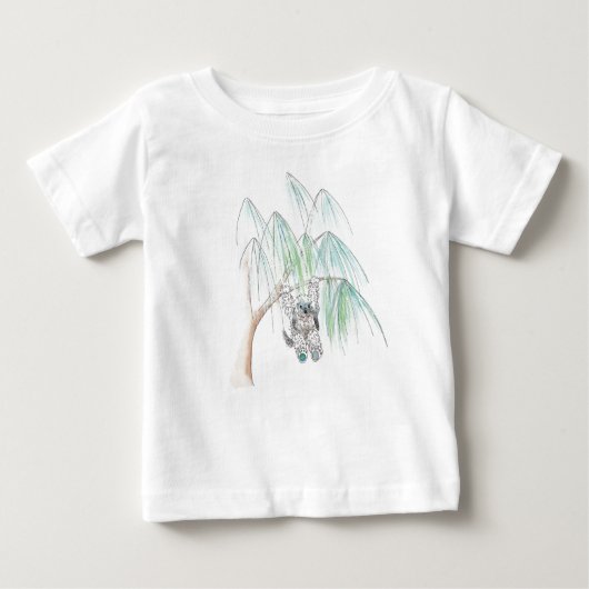 Cute PawPaw in een Willow Tree Baby T (Voorkant)