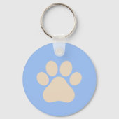 Cute Paws Dog Sleutelhanger (Achterkant)