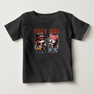 Cute Paws 'N Roses Grappige Rots Kat Baby Cadeau