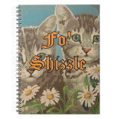 Cute PBN Cats and Daisies Notitieboek Funny (Voorkant)