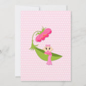 Cute Pea Pod Brown Eyes Baby shower Kaart (Achterkant)